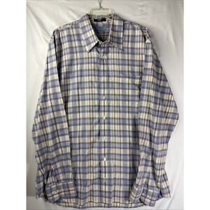 Castaway Nantucket Island Mens Original Madras Plaid Button Up Shirt XL